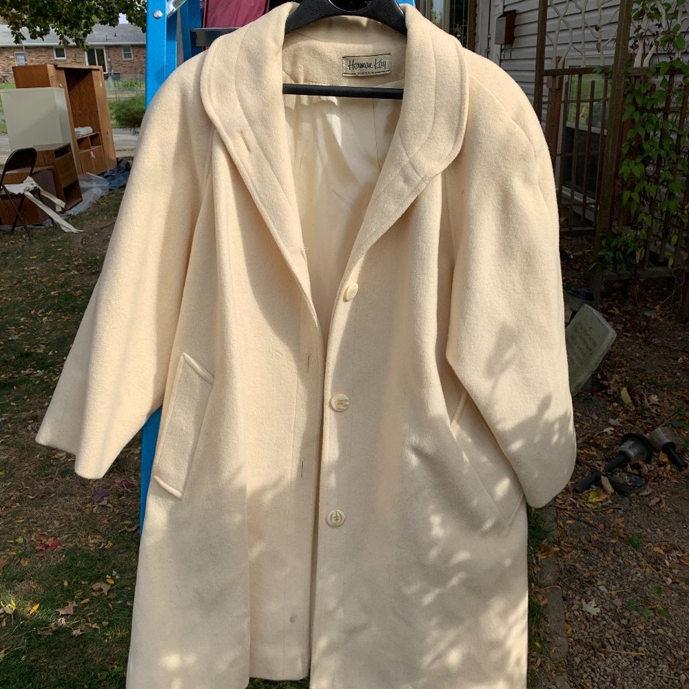 Cream Pea Coat - OBO